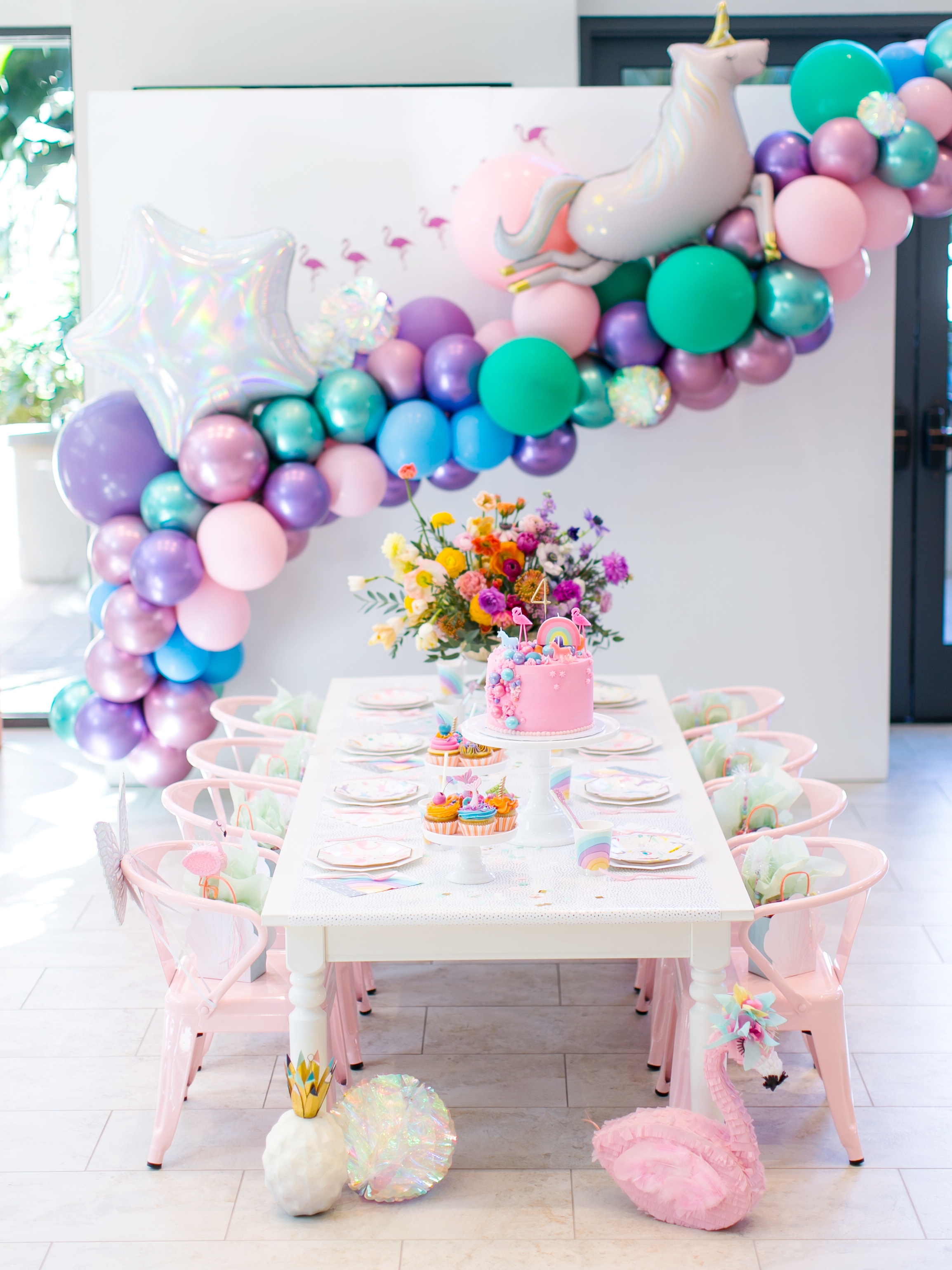 The Most AMAZING Magical Rainbow Birthday Party Ever!